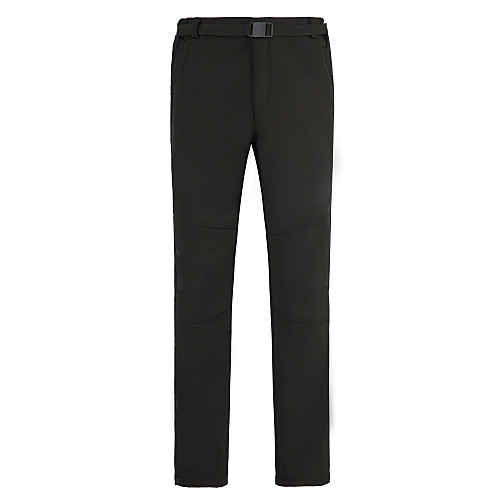

Men's Hiking Pants Trousers Softshell Pants Winter Outdoor Thermal Warm Windproof Fleece Lining Rain Waterproof Softshell Bottoms Gray Black Army Green Hunting Fishing Hiking S M L XL XXL - Cikrilan
