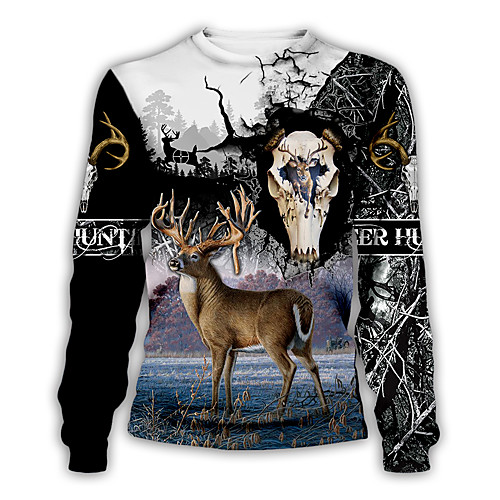 

Men's Pullover Sweatshirt Graphic Round Neck Daily Weekend 3D Print Basic Casual Hoodies Sweatshirts Long Sleeve Rainbow