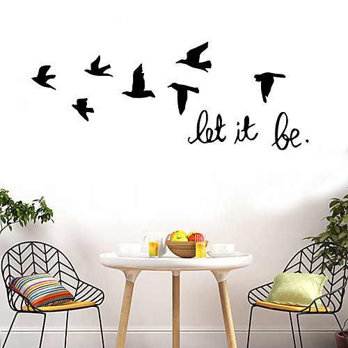 

Animals Wall Stickers Flying Birds Wall Stickers Decorative Wall Stickers PVC Home Decoration Wall Decal Wall / Window Decoration 1pc