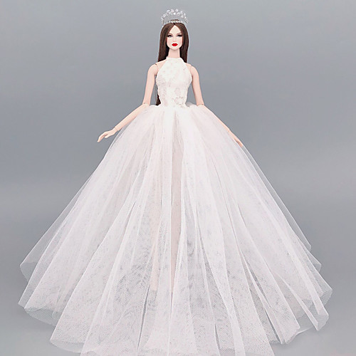 

Doll accessories Doll Clothes Doll Dress Wedding Dress Party / Evening Wedding Ball Gown Lace Tulle Lace Organza For 11.5 Inch Doll Handmade Toy for Girl's Birthday Gifts Doll Not Included / Kids