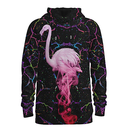 

Men's Pullover Hoodie Sweatshirt Graphic 3D Hooded Daily 3D Print Basic Hoodies Sweatshirts Long Sleeve Black
