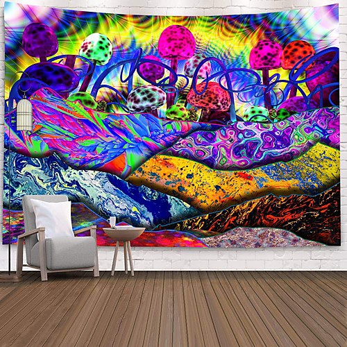 

Wall Tapestry Art Decor Blanket Curtain Picnic Tablecloth Hanging Home Bedroom Living Room Dorm Decoration Polyester Colorful Views