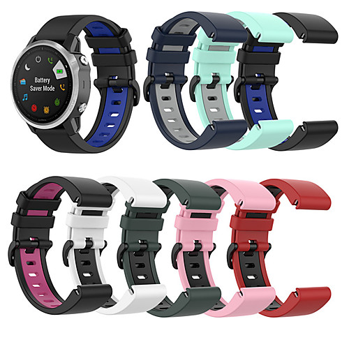 

Silicone Quick Release Watchband Strap for Garmin Fenix 6S/ 6S Pro 5S /5S Plus / Approach S60 Quatix 5 smartwatch Easyfit Wrist Band Strap