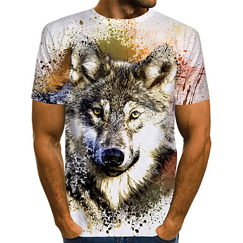 Men's Unisex T shirt Shirt 3D Print Graphic Wolf Animal Plus Size Print Short Sleeve Daily Tops Basic Chic & Modern Designer Exaggerated Round Neck White Blue Yellow
Men's Unisex T shirt Shirt 3D Print Graphic Wolf Animal Plus Size Print Short Sleeve Daily Tops Basic Chic & Modern Designer Exaggerated Round Neck White Blue Yellow