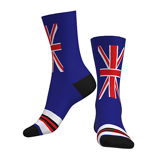 

Crew Socks Compression Socks Calf Socks Athletic Sports Socks Cycling Socks Women's Men's Bike / Cycling Breathable Soft Comfortable 1 Pair National Flag Cotton Blue S M L / Stretchy