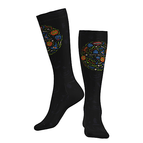 

Compression Socks Long Socks Over the Calf Socks Athletic Sports Socks Cycling Socks Women's Men's Bike / Cycling Breathable Soft Comfortable 1 Pair Novelty Cotton Black S M / Stretchy