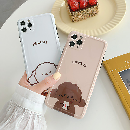 

Cartoon Teddy Dog Pattern TPU Case For Apple iPhone 11 Pro Max 8 Plus 7 Plus 6 Plus Max Back Cover