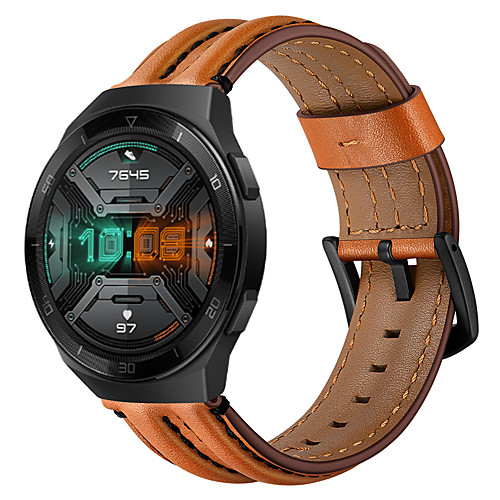 

Watch Band for Huawei Watch GT / Huawei Watch GT 2e Huawei Leather Loop Genuine Leather Wrist Strap