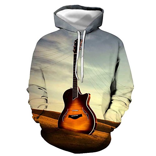 

Men's Pullover Hoodie Sweatshirt Graphic Hooded Daily Going out 3D Print Basic Casual Hoodies Sweatshirts Long Sleeve Light Blue