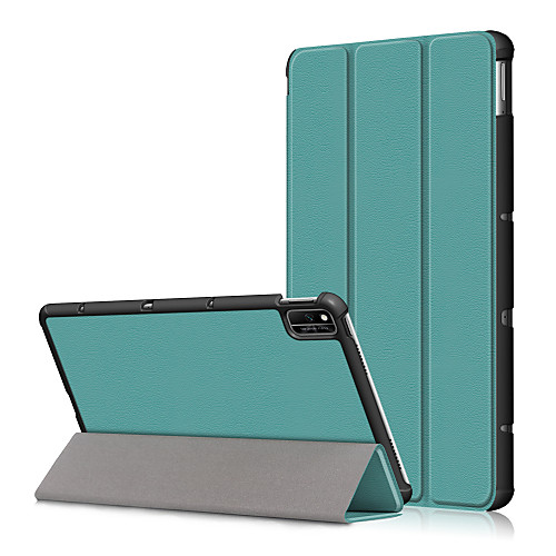 

Case For Huawei MatePad T8 Shockproof Flip Full Body Cases Solid Colored PU Leather PC