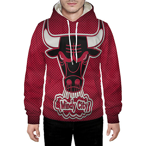 

Men's Pullover Hoodie Sweatshirt Graphic 3D Animal Hooded Daily 3D Print Basic Hoodies Sweatshirts Long Sleeve Wine