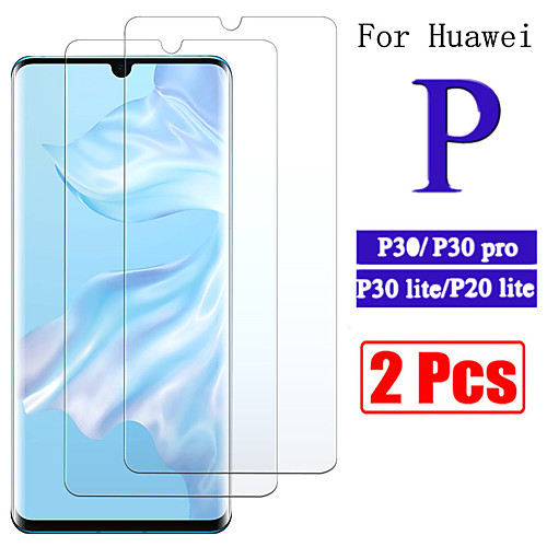 

2PCS 9H Tempered Glass For Huawei P30 lite P30 Screen Protector Glass