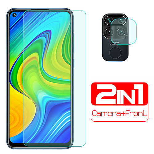 

9H Tempered Glass for Xiaomi Redmi Note 10 Note 9 Pro Max Screen Protector 2 in 1 Camera lens film on Redmi Note 10S Note 9 Redmi Note 9 Pro Screen Protector Film Redmi Note 10 Pro