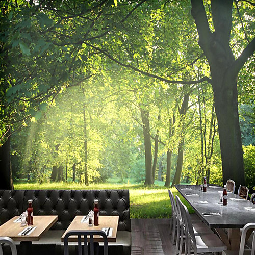 

Mural Wallpaper Wall Sticker Covering Print Peel and Stick Removable Tree Forest Canvas Home Décor