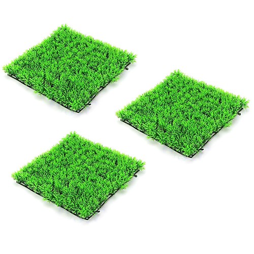 

3pcs 2525cm Artificial Green Plant Lawns Carpet for Home Garden Wall Landscaping Green Plastic Lawn Door Shop Backdrop Image Grass