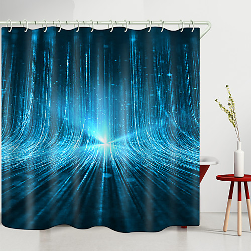 

3D Technology light Digital Printing Shower Curtain Shower Curtains Hooks Modern Polyester New Design 72 Inch