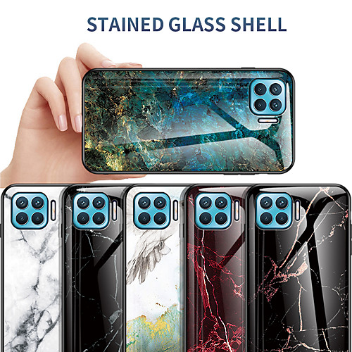 

Phone Case For OPPO Back Cover Oppo Find X2 Find X2 Pro Shockproof Marble TPU