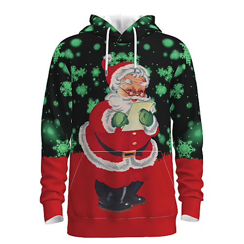 

Men's Pullover Hoodie Sweatshirt Graphic 3D Hooded Daily 3D Print Christmas Hoodies Sweatshirts Long Sleeve Red