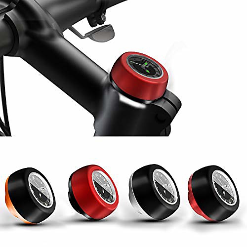 

mtb road bike bicycle headset stem watch,cycling head parts bike headset top cap stem cover (black and orange)