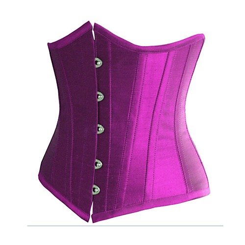 

Corset Women's Normal Polyester Shapewear Overbust Corset Hook & Eye Blue S
