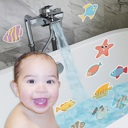 

Creative Cartoon Bathtub Waterproof Stickers Children's Educational Animal Digital Decoration Bathtub Non-slip Stickers