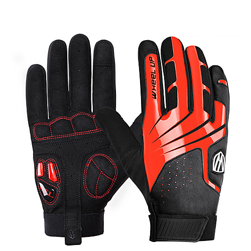 

Winter Bike Gloves / Cycling Gloves Touch Gloves Waterproof Windproof Breathable Warm Full Finger Gloves Sports Gloves Yellow Red Blue for Adults' Cycling / Bike Activity & Sports Gloves