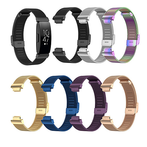 

Watch Band for Fitbit Ace 2 / Fitbit Inspire HR / Fitbit Inspire Fitbit Business Band Stainless Steel Wrist Strap