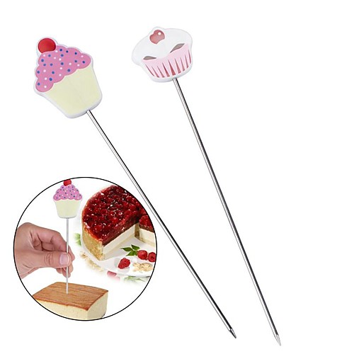 

2 Pcs Stainless Steel Cake Tester Reusabl Cake Probe