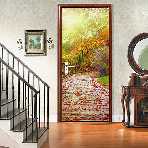

Self-adhesive Creative Door Stickers Living Room Diy Decoration Home Waterproof Wall Stickers