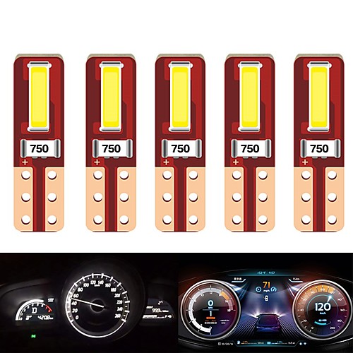 

10PCS T5 Led Bulb W3W W1.2W T5 LED super bright CSP LED 2SMD Car dashboard LED Car Interior Light Auto Side Wedge Light 12v