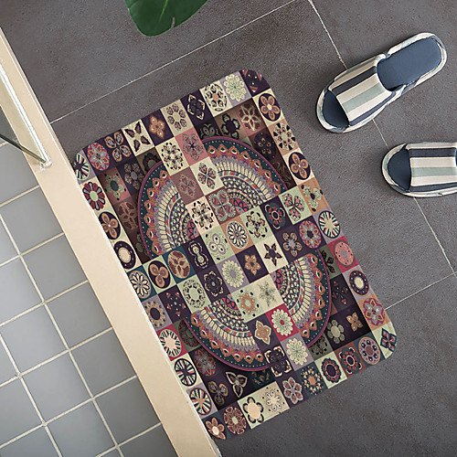 

Bohemian Ethnic Style Pattern Carpet Door Mat Bedroom Living Room Carpet Study Room Carpet Kitchen Bathroom Anti-slip Mat