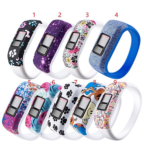 

Soft Wrist Bracelet Band Strap Holder for Garmin VivoFit Jr/for Garmin VivoFit JR JR2 VivoFit3 Silicone Watch Band 9 Colors