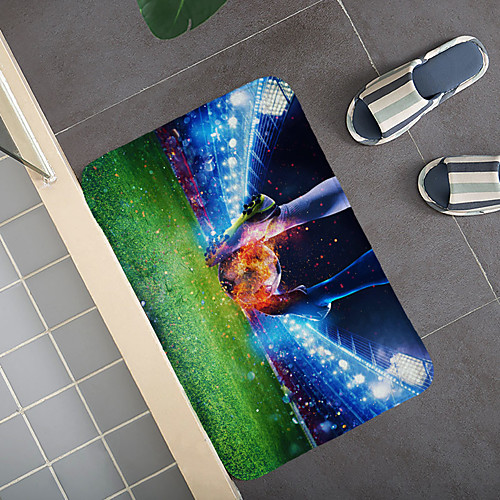 

Creative 3D Printing Footbal Field Hallway Carpet and Rugs for Bedroom Living Room Carpet Kitchen Bathroom Anti-Slip Floor Mats