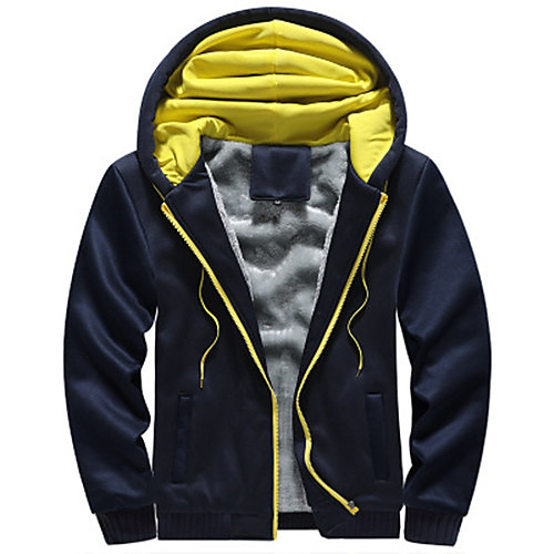 

Men's Hoodie Sweatshirt Solid Color Hooded Daily Casual Hoodies Sweatshirts Long Sleeve Blue Gray Black