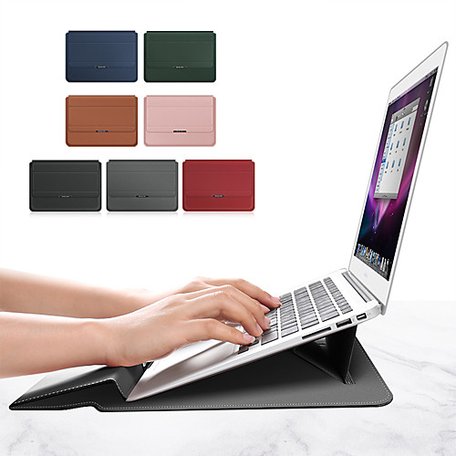 

10 Inch Laptop / 11.6 Inch Laptop / 12 Inch Laptop Sleeve PU Leather / Polyurethane Leather Solid Colored / Classic for Men for Women for Business Office Shock Proof