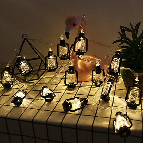 

LED String Light Garland Ramadan Festival Retro Kerosene Lamp Strings Eid al-Fitr Home Decoration Light String for Bedroom Party Coffee House