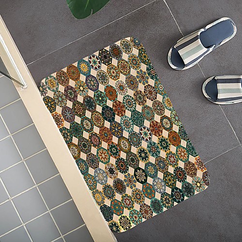 

Bohemian Ethnic Style Pattern Carpet Door Mat Bedroom Living Room Carpet Study Room Carpet Kitchen Bathroom Anti-slip Mat