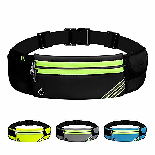 

running pouch belt waist pack bag waterproof runners belt fanny pack,travelling money cell phone holder for running accessories for iphone x,xs max,iphone 8 7 6 plus (black/26-45)