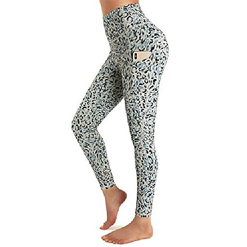 

womens yoga pants with pockets high waist workout leggings power flex running pants floral