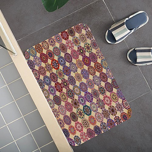

Bohemian Ethnic Style Pattern Carpet Door Mat Bedroom Living Room Carpet Study Room Carpet Kitchen Bathroom Anti-slip Mat