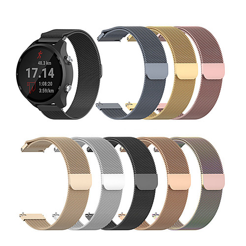 

Watch Band for Forerunner 245M / Garmin Forerunner245 Garmin Milanese Loop Stainless Steel Wrist Strap
