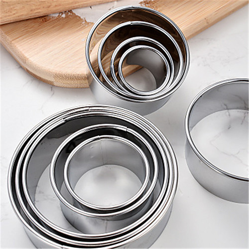 

11pcs Cake Molds Multifunction Round Stainless Steel Baking & Pastry Tools Multifunction