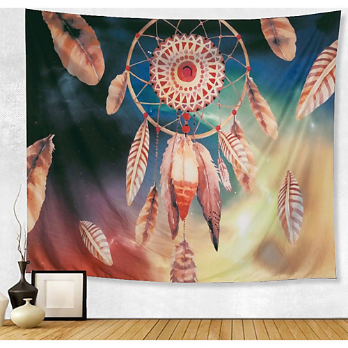 

Wall Tapestry Art Decor Blanket Curtain Picnic Tablecloth Hanging Home Bedroom Living Room Dorm Decoration Polyester Vintage Starry Dream Catcher Beauty View