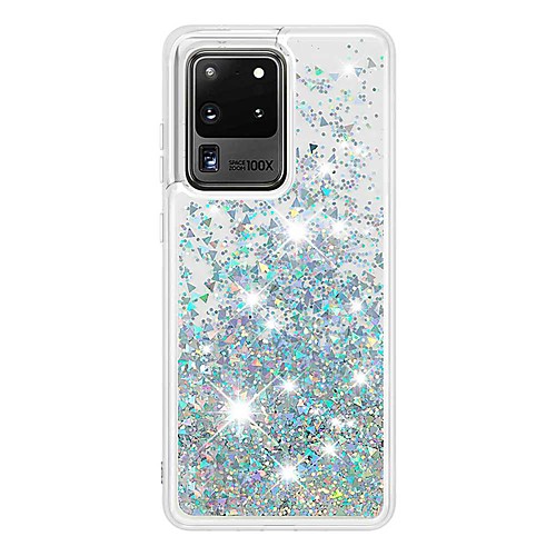 

Phone Case For Samsung Galaxy Back Cover S20 Plus S20 Ultra A51 S10 S10 A10 A30 A50 A20 A40 Flowing Liquid Glitter Shine Solid Color Glitter Shine TPU