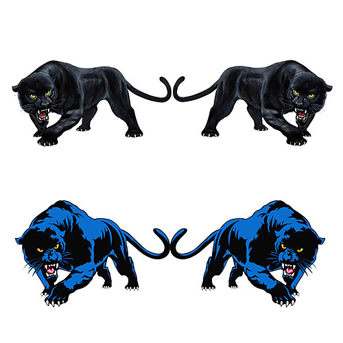 

Black / Blue Car Stickers Individuality Door Stickers / Full Car Stickers Animal 3D Stickers