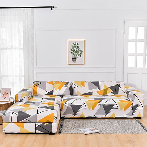 

Triangle 1-Piece Sofa Cover Soft Stretch Slipcover for 1~4 Cushion Couch Armchair/Loveseat/Three Seater/Four Seater/L shaped sofa,Easy to Install(1 Free Cushion Cover)