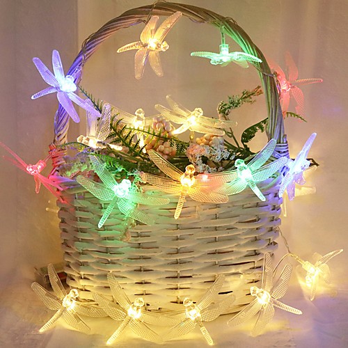 

3M 20LEDs Dragonfly Garland Fairy LED String Lights Battery Powered 1.5M 10LEDs Outdoor Garden Wedding Party Girls Room Decoration Lights Shipped Without Batteries