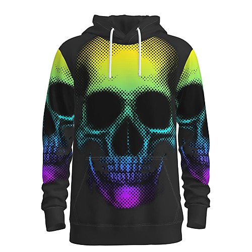 

Men's Pullover Hoodie Sweatshirt Graphic Abstract 3D Front Pocket Hooded Daily 3D Print 3D Print Casual Hoodies Sweatshirts Long Sleeve Rainbow