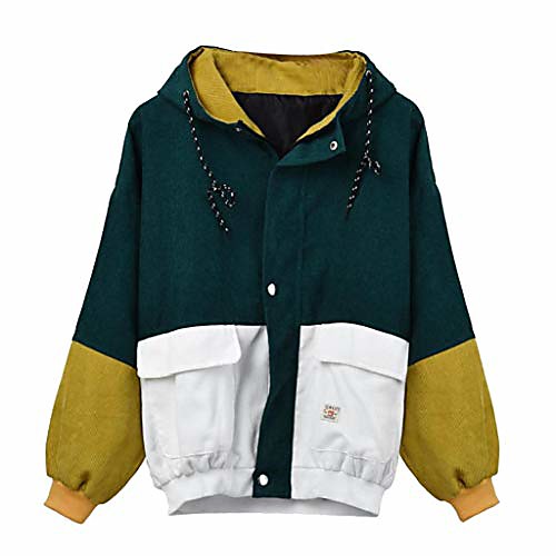 

Women's Sporty Polyester Coat Tops Lake blue