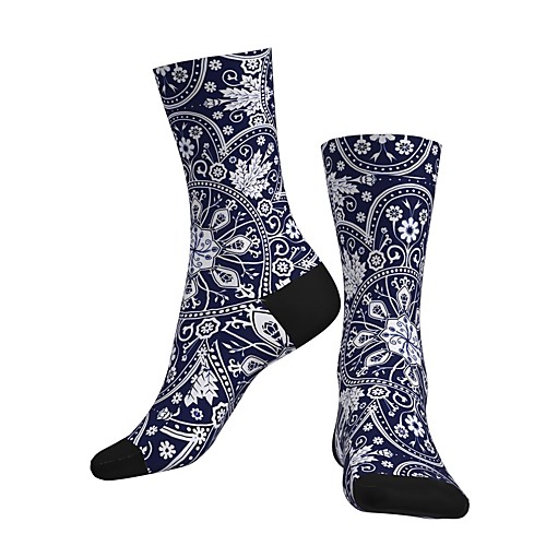 

Crew Socks Compression Socks Calf Socks Athletic Sports Socks Cycling Socks Men's Women's Bike / Cycling Breathable Soft Comfortable 1 Pair Graphic Cotton Dark Navy S M L / Stretchy